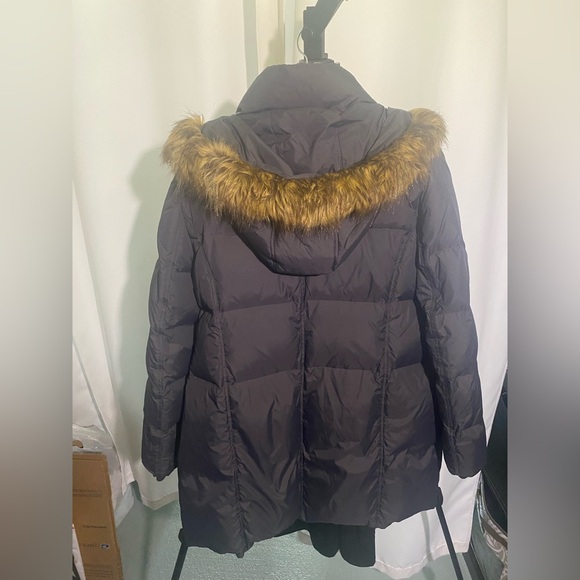 Michael Kors Black Down Puffer Jacket with Fur Trim - Picture 2 of 14